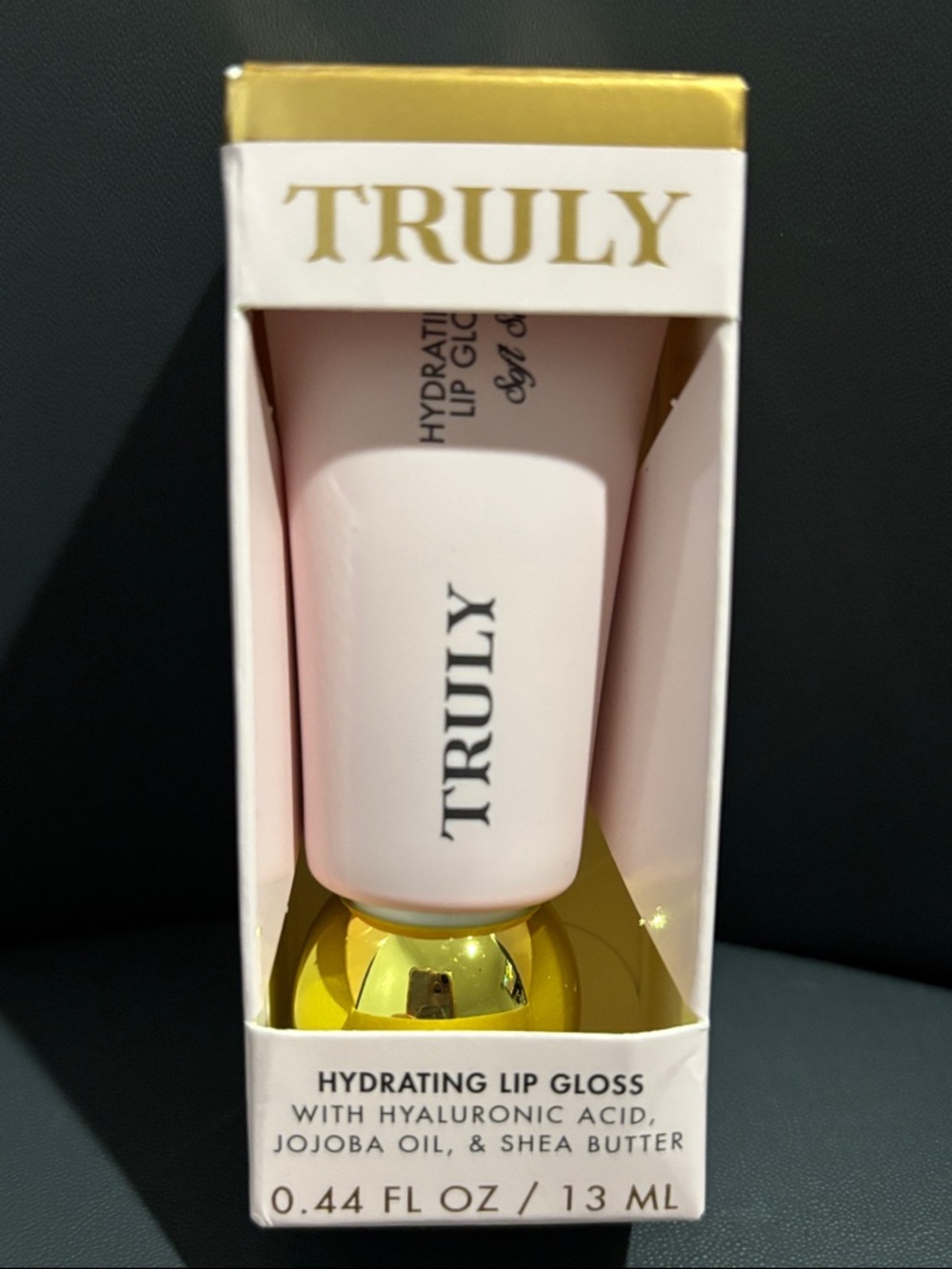 TRULY Hydrating Lip Gloss - Pale Pink with Gold Cap